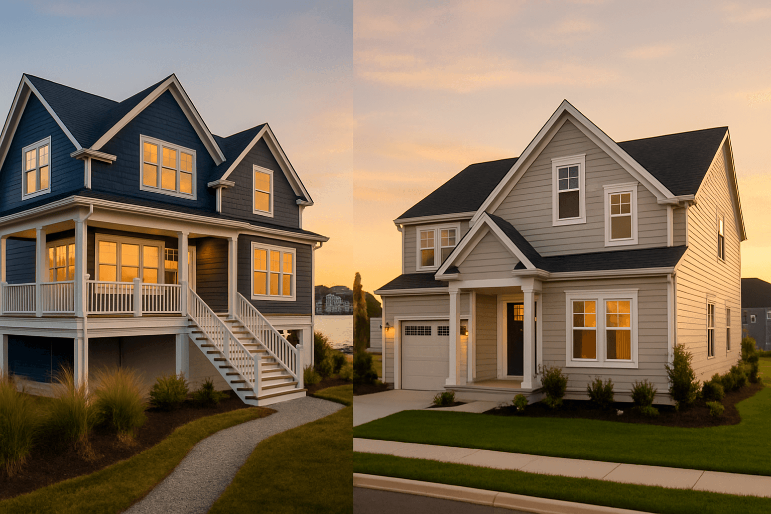 Waterfront vs. Inland: Choosing Where to Build in Sussex County